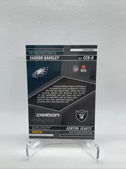 2025 Panini Mosaic - Carbon Copy Saquon Barkley, Ashton Jeanty #CCO-8 Sparkle - Image 2