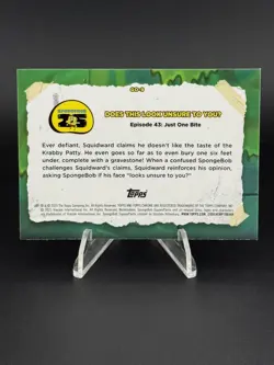 2025 Topps Chrome SpongeBob Does This Look Unsure to YouU Gross Out #GO-9 - Image 2