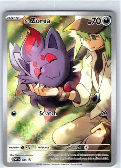 N's Zorua - 189 Holo Promo SV: Scarlet & Violet Promo Cards - Image 1