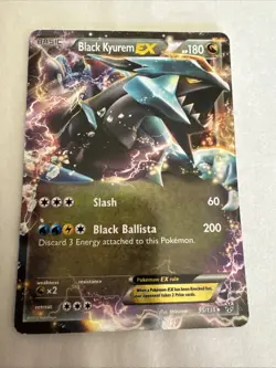 Pokemon TCG Black Kyurem EX Holo Ultra Rare Card Plasma Storm 95/135 MP - Image 1