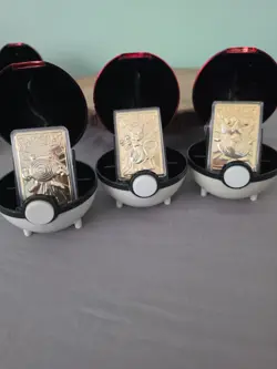 Pokemon 23k Gold Plated Cards Complete Set Burger King 1999 With COA's - Image 4