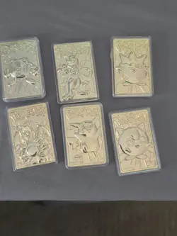 Pokemon 23k Gold Plated Cards Complete Set Burger King 1999 With COA's - Image 5