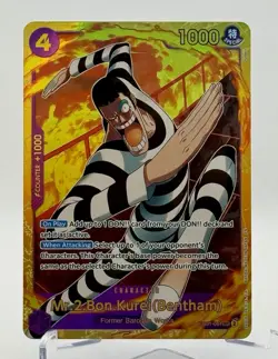One Piece Card Game🏴‍☠EB01-061 Mr.2.Bon.Kurei(Bentham) SEC FOIL NM TCG ENGLISH - Image 1