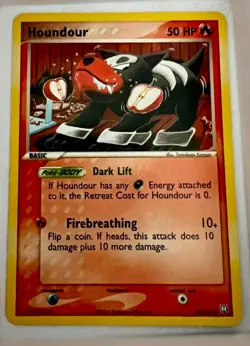 POKEMON EX TEAM ROCKET RETURNS HOUNDOUR CARD 60/109 LP - Image 1