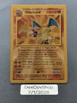 Charizard (Celebrations Metal Card) 004/102 NM/LP+ Pokemon TCG - Image 4