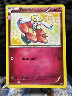 Flabebe RC17/RC32 XY Generations Radiant Collection Holo Rare Pokemon Card NM - Image 1