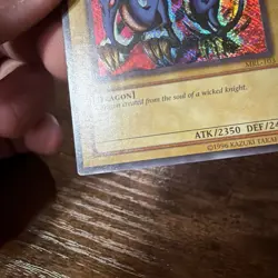 Yugioh 2002 Magic Ruler Serpent Night Dragon Reverse Foil Error HP - Image 5