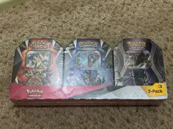 New Factory Sealed Pokemon Dawn Wings Necrozma-GX Tins 3-pack - Image 1