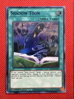 YuGiOh! - Shadow Toon DLCS-EN076 Ultra Rare (Blue) 1st Edition Near Mint - Image 1