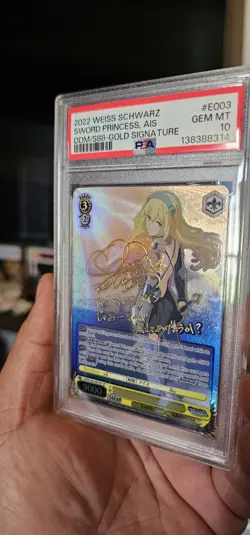 Weiss Schwarz 2022 Gold Signature Sword Princess, AIS Psa 10 - Image 2