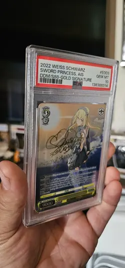Weiss Schwarz 2022 Gold Signature Sword Princess, AIS Psa 10 - Image 3