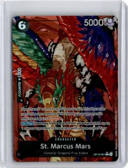 One Piece Carrying On His Will OP13-091 St. Marcus Mars Alt Art Rare English - Image 1