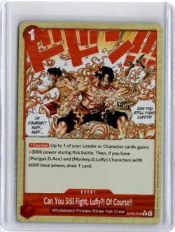 One Piece ST30-016 Can You Still Fight, LuffyU! Of Course!! Parallel English - Image 1