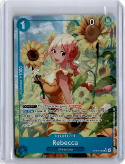 One Piece Adventure on Kami's Island OP15-053 Rebecca Alt Art Super Rare English - Image 1