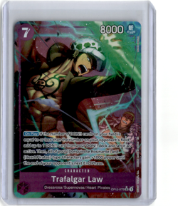 One Piece Trafalgar Law OP12-073 Alt Art SR Legacy of the Master English NM Foil - Image 1