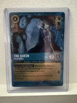 Disney Lorcana The Queen Mirror Seeker Foil Promo Costco 12/P3 First Chapter - Image 1