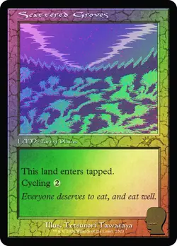 MTG FOIL Scattered Groves Full Art - Secret Lair Drop #2523 - Image 1