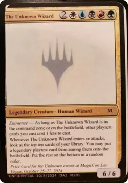 1x The Unknown Wizard MTG - Un-Known Event Playtest Cards - NM-Mint - Image 1