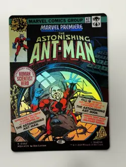 MTG Marvel Super Heroes MSH The Astonishing Ant-Man 00397 FOIL Comic Borderless - Image 1