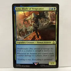 MTG Ezio, Blade of Vengeance Magic: The Gathering Assassin's Creed Mythic #0275 - Image 1