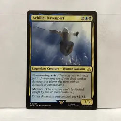 MTG Achilles Davenport Magic: The Gathering Assassin's Creed Rare #0294 - Image 1