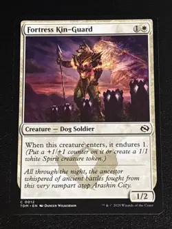 MTG Tarkir: Dragonstorm Fortress Kin-Guard 0012 NM - Image 1