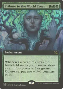 MTG Tribute to the World Tree *Foil* Ext Art (373) March of the Machine 2023 NM - Image 1
