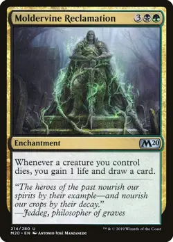 MTG Moldervine Reclamation Core Set 2020 #214 Uncommon Magic The Gathering - Image 1