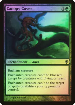 MTG FOIL Canopy Cover - Worldwake #098 - Image 1