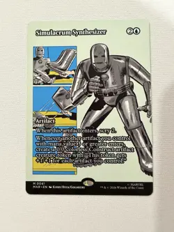 MTG - Simulacrum Synthesizer - Borderless - Marvel Universe Regular - Image 1