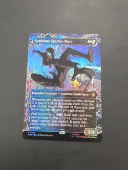 MTG – Spider-man – Symbiote Spider-man Borderless Foil – Rare 0217 - Image 1