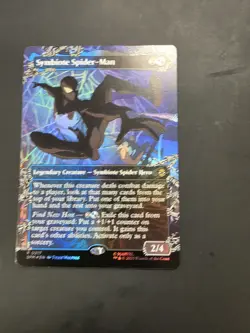 MTG – Spider-man – Symbiote Spider-man Borderless Foil – Rare 0217 - Image 2