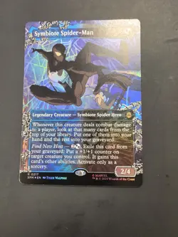MTG – Spider-man – Symbiote Spider-man Borderless Foil – Rare 0217 - Image 3
