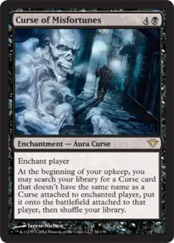 1x Curse of Misfortunes Moderate Play MTG Magic - Kid Icarus - - Image 1