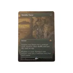 Wizards of the Coast Worldly Tutor Dominaria Remastered Foil Green EN 0442 - Image 1