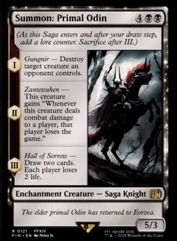 Summon: Primal Odin R FINAL FANTASY 121 NM - Image 1