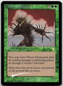 Thorn Elemental 273 Rare 7th Edition Magic: The Gathering Foil NM/LP - Image 1