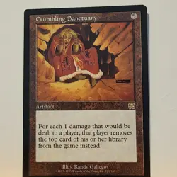 Crumbling Sanctuary Mecadian Masques Light Play MTG Magic the Gathering - Image 1