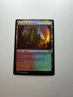 Bristling Backwoods 253 Outlaws of Thunder Junction Magic: The Gathering Foil LP - Image 1