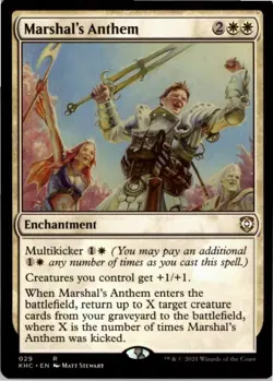 Marshal's Anthem R Commander: Kaldheim 29 NM MTG x1 - Image 1