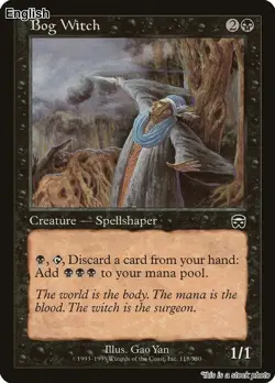 MTG Bog Witch [MMQ - 118] MP - Image 1