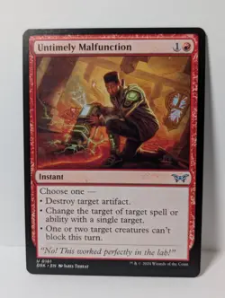Untimely Malfunction - Duskmourn: House of Horror DSK - NM - MTG - Image 1