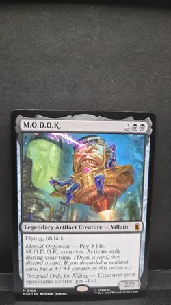 Magic:The Gathering M.O.D.O.K. MTG 0408 Marvel Super Heroes NM Mythic Rare - Image 1