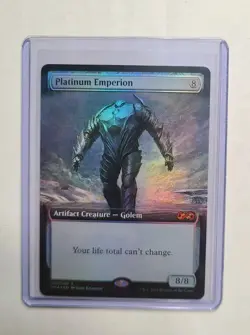 MTG FOIL Platinum Emperion Ultimate Masters 2018 Box Topper Extended Art NM+ #30 - Image 1