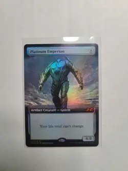 MTG FOIL Platinum Emperion Ultimate Masters 2018 Box Topper Extended Art NM+ #30 - Image 2