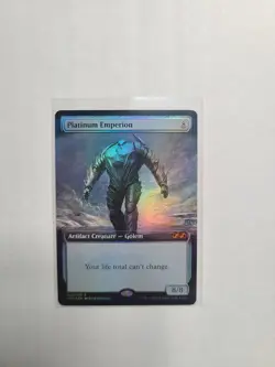 MTG FOIL Platinum Emperion Ultimate Masters 2018 Box Topper Extended Art NM+ #30 - Image 4