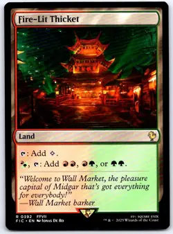Fire-Lit Thicket 392 R Commander: FINAL FANTASY MTG NM/M - Image 1