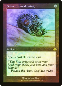 MTG FOIL Helm of Awakening Retro - Dominaria Remastered #379 - Image 1