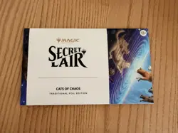 Cats Of Chaos Secret Lair MTG Magic the Gathering Foil Edition New Sealed - Image 1