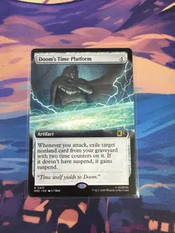 NM Extended Art Doom's Time Platform, MTG, Heroes Commander, Magic, 431 - Image 1